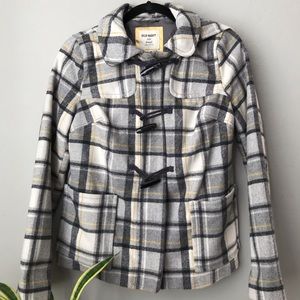 Gray and Yellow Old Navy Peacoat